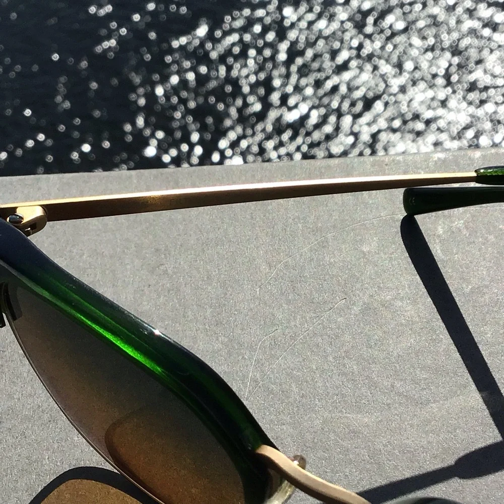 tens Filter Your World Rare Larsson Green Tropic High Sunglasses Metal Frame - Picture 11 of 16